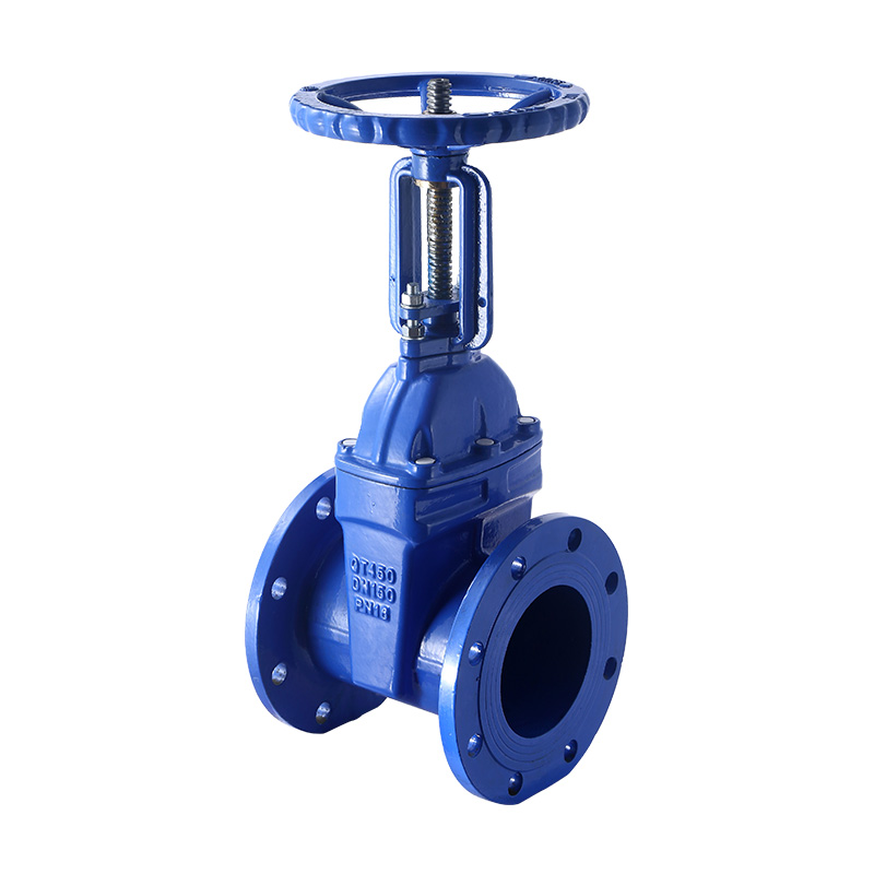 Manual Stem Ductile Iron Flanged Ends PN16 Sluice Gate Valve with CE for Water