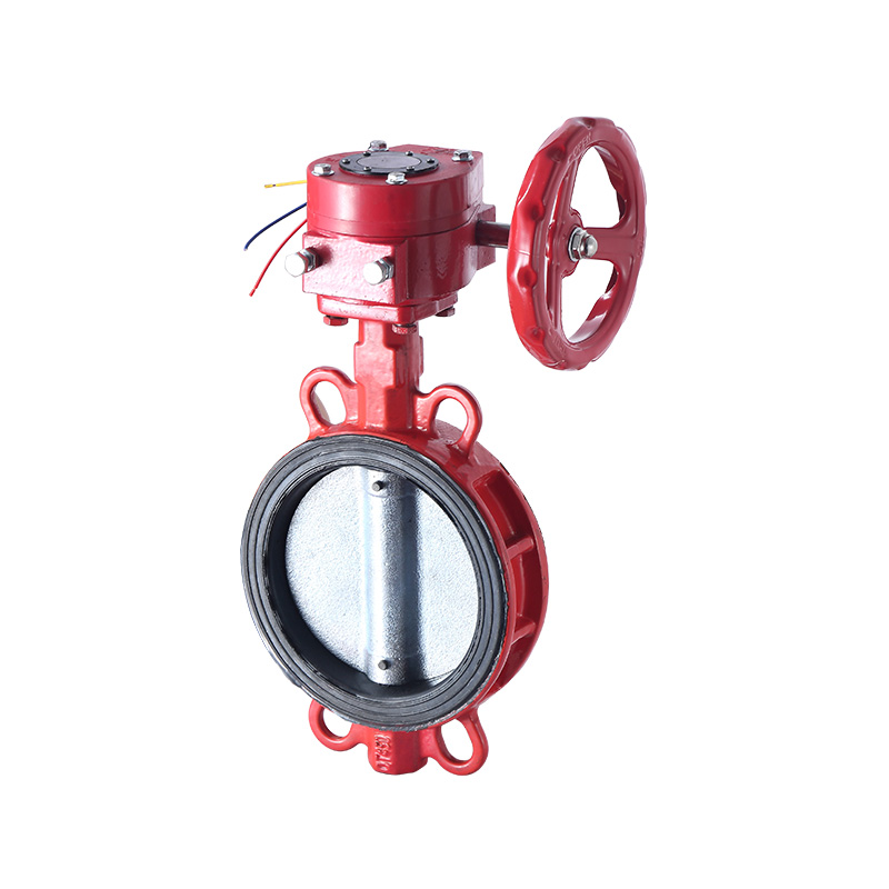 CE Certification Manual Ductile Iron Butterfly Valve for Fire Fighting Water Applications
